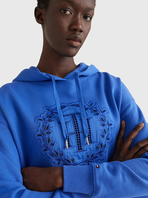 Tommy Hilfiger dámská modrá mikina - XL (C6M)