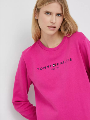 Tommy Hilfiger dámská růžová mikina - XS (TZO)