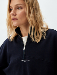 Tommy Hilfiger dámská tmavě modrá mikina - XS (DW5)
