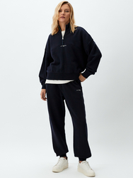 Tommy Hilfiger dámská tmavě modrá mikina - XS (DW5)