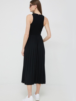 Tommy Hilfiger dámské černé midi šaty - M (BDS)