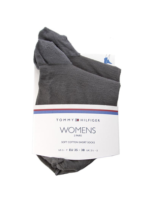 Tommy Hilfiger dámské šedé ponožky 2 pack - 35 (201)