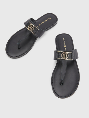 Tommy Hilfiger dámské černé žabky - 37 (BDS)