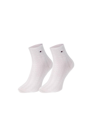 Tommy Hilfiger dámské bílé ponožky  - 35 (004)