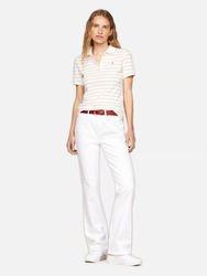 Tommy Hilfiger dámské bílo krémové polotričko - XS (04W)