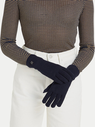 Tommy Hilfiger dámské tmavě modré rukavice - S-M (DW6)