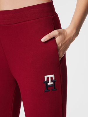 Tommy Hilfiger dámské vínové tepláky - M (XJS)