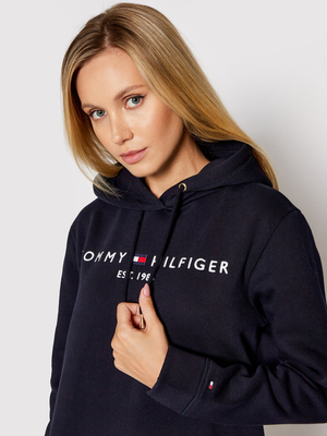 Tommy Hilfiger dámské tmavě modré mikinové šaty - S (DW5)