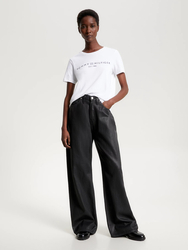 Tommy Hilfiger dámské bílé tričko - XS (YCF)