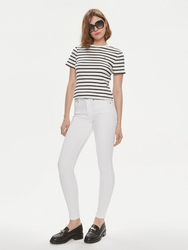 Tommy Hilfiger dámské pruhované tričko - M (0BF)