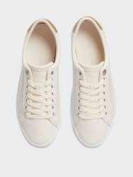 Tommy Hilfiger dámské krémové tenisky - 36 (AEF)