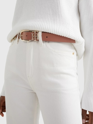 Tommy Hilfiger dámský hnědý pásek - 90 (0HD)