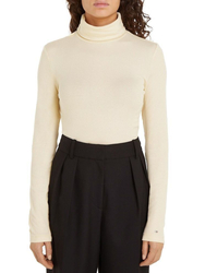 Tommy Hilfiger dámský béžový rolák - XS (AEX)