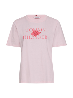 Tommy Hilfiger dámské růžové tričko - M (TPD)