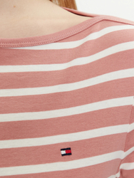 Tommy Hilfiger dámské růžové tričko  - XS (03C)