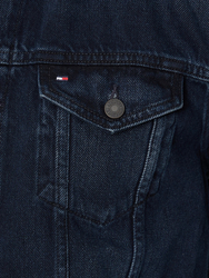 Tommy Hilfiger pánská tmavě modrá džínová bunda - S (1BU)
