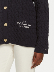 Tommy Hilfiger dámský tmavě modrý kardigan  - M-L (DW5)