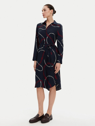 Tommy Hilfiger dámské tmavě modré šaty - 34 (0YH)