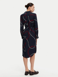 Tommy Hilfiger dámské tmavě modré šaty - 34 (0YH)