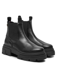 Tommy Hilfiger dámské černé chelsea boty - 36 (BDS)