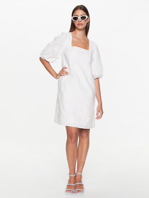Tommy Hilfiger dámské bílé šaty - 38 (YCF)