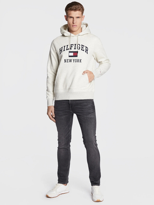 Tommy Hilfiger pánská béžová mikina - M (HGF)