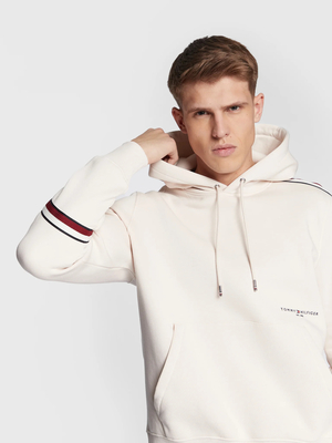 Tommy Hilfiger pánská krémová mikina - M (AF4)