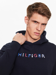 Tommy Hilfiger pánská tmavě modrá mikina - L (DW5)