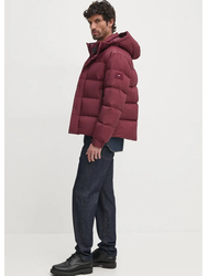 Tommy Hilfiger pánská vínová bunda - M (VLP)