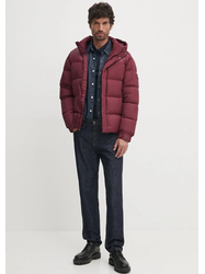 Tommy Hilfiger pánská vínová bunda - M (VLP)