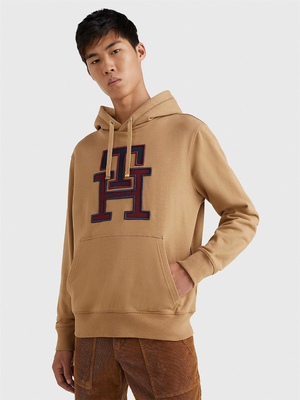 Tommy Hilfiger pánská hnědá mikina - L (GW8)