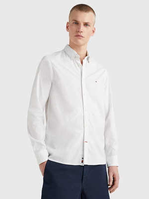 Tommy Hilfiger pánská bílá košile - S (0K4)