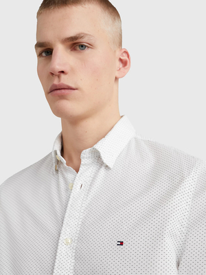 Tommy Hilfiger pánská bílá košile - S (0K4)
