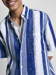 Tommy Hilfiger pánská modro bílá košile - L (0A4)