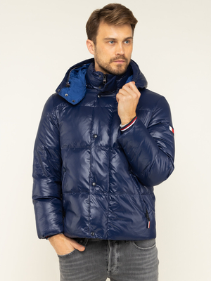 Tommy Hilfiger pánský tmavě modrý bomber - L (DWX)