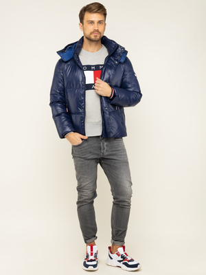 Tommy Hilfiger pánský tmavě modrý bomber - L (DWX)