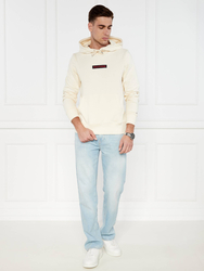 Tommy Hilfiger pánská krémová mikina - L (AEF)