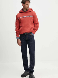 Tommy Hilfiger pánská červená mikina - L (XM0)