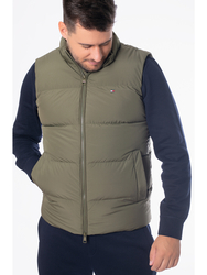 Tommy Hilfiger pánská khaki zelená vesta - L (RBN)
