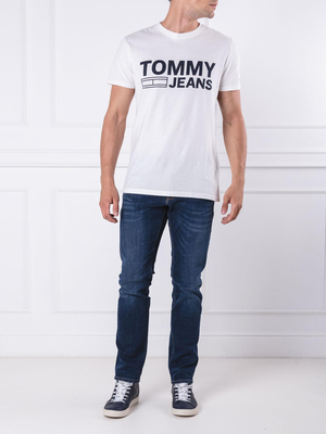 Tommy Hilfiger pánské bílé tričko Essential - L (100)