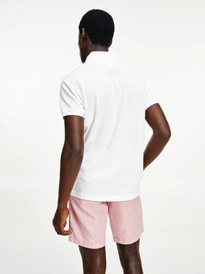 Tommy Hilfiger pánské bílé polo tričko - S (YBR)