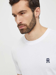 Tommy Hilfiger pánské bílé tričko - XL (YBR)