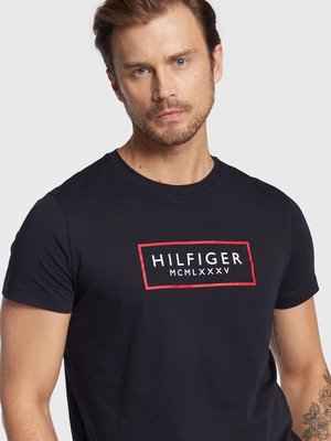 Tommy Hilfiger pánské tmavěmodré tričko - M (DW5)