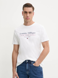 Tommy Hilfiger pánské bílé tričko - L (YBR)