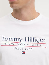 Tommy Hilfiger pánské bílé tričko - L (YBR)
