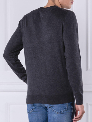 Tommy Hilfiger pánský tmavě šedý svetr - L (093)