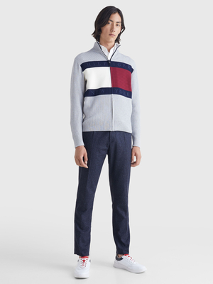 Tommy Hilfiger pánský šedý svetr - L (P01)