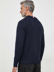 Tommy Hilfiger pánský tmavě modrý svetr - XXL (DW5)