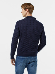 Tommy Hilfiger pánský tmavě modrý svetr - XXL (DW5)