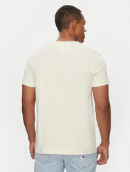 Tommy Hilfiger pánské krémové triko Logo - L (AEF)